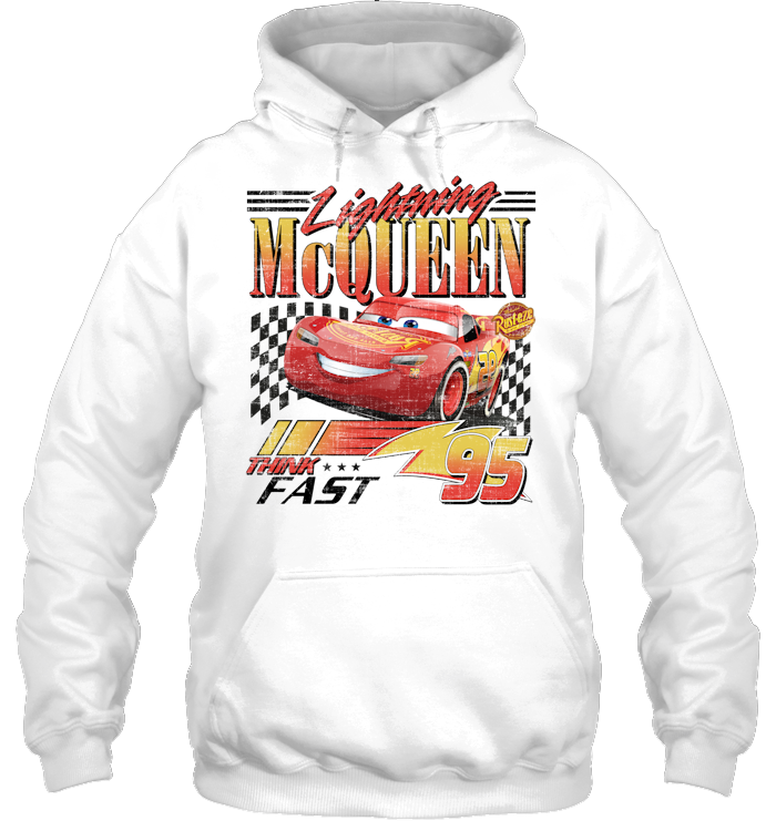 Vintage Lightning Mcqueen Shirt - EVYTT276 (White Shirt)