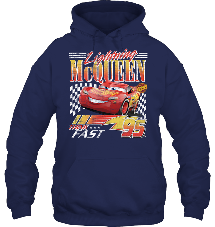 Vintage Lightning Mcqueen Shirt - EVYTT276 (Black Shirt)