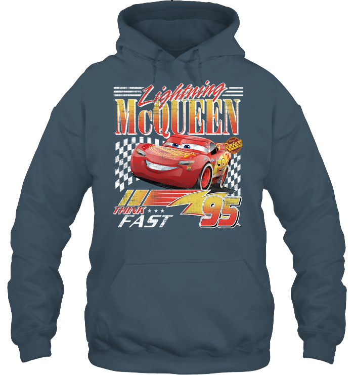 Vintage Lightning Mcqueen Shirt - EVYTT276 (Black Shirt)