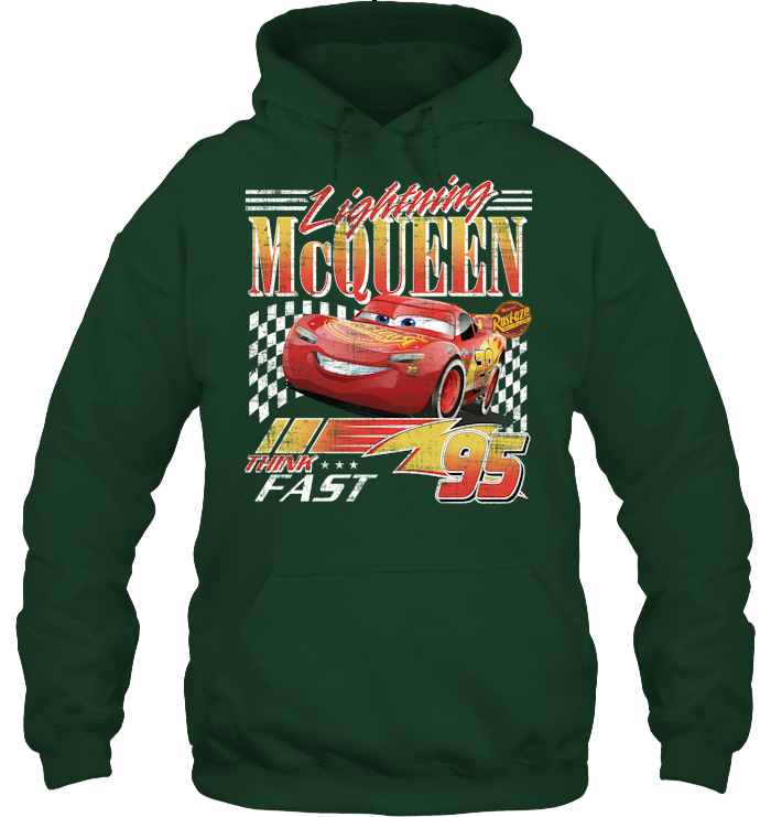 Vintage Lightning Mcqueen Shirt - EVYTT276 (Black Shirt)