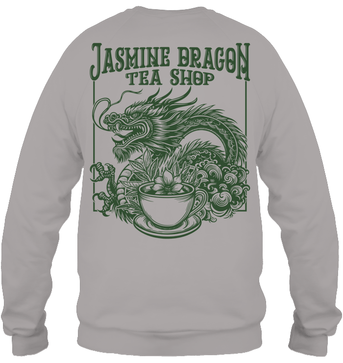 Jasmine Dragon Tea House Sweatshirt - ECOTR3933 (White Shirt)