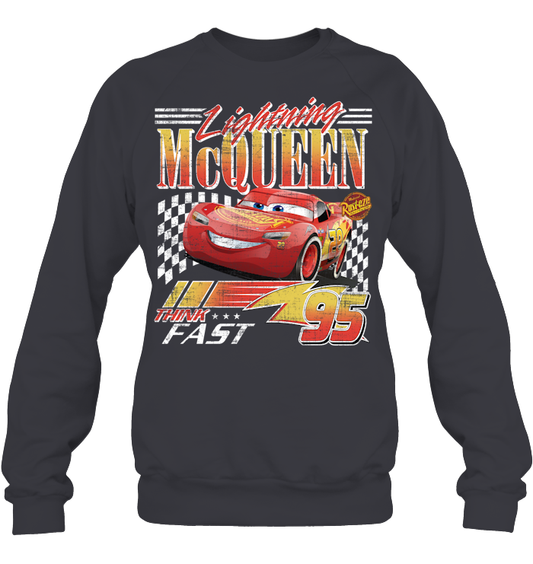 Vintage Lightning Mcqueen Shirt - EVYTT276 (Black Shirt)