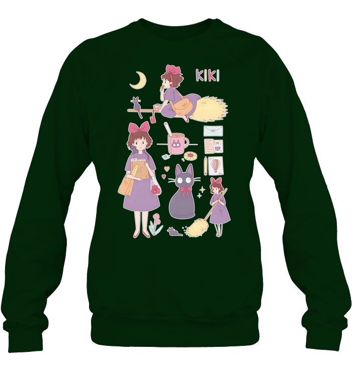 Kikis Delivery Service Jiji Shirt - ECOBT1411 (Black Shirt)