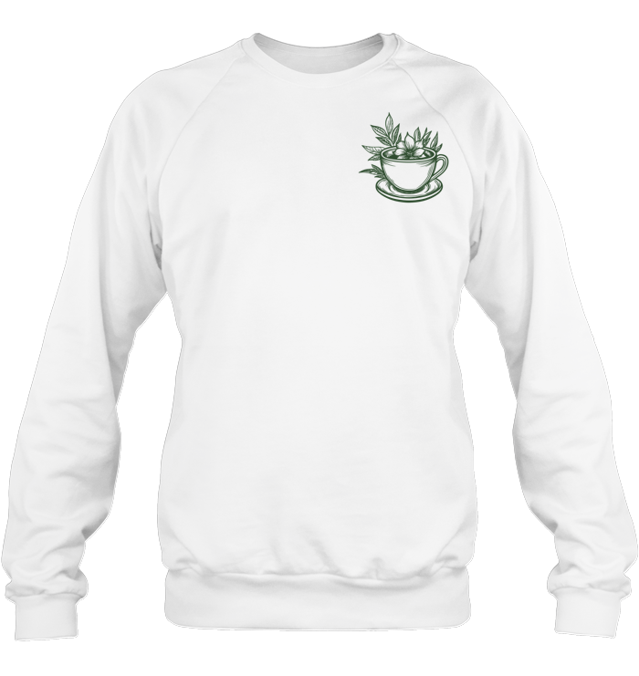Jasmine Dragon Tea House Sweatshirt - ECOTR3933 (White Shirt)