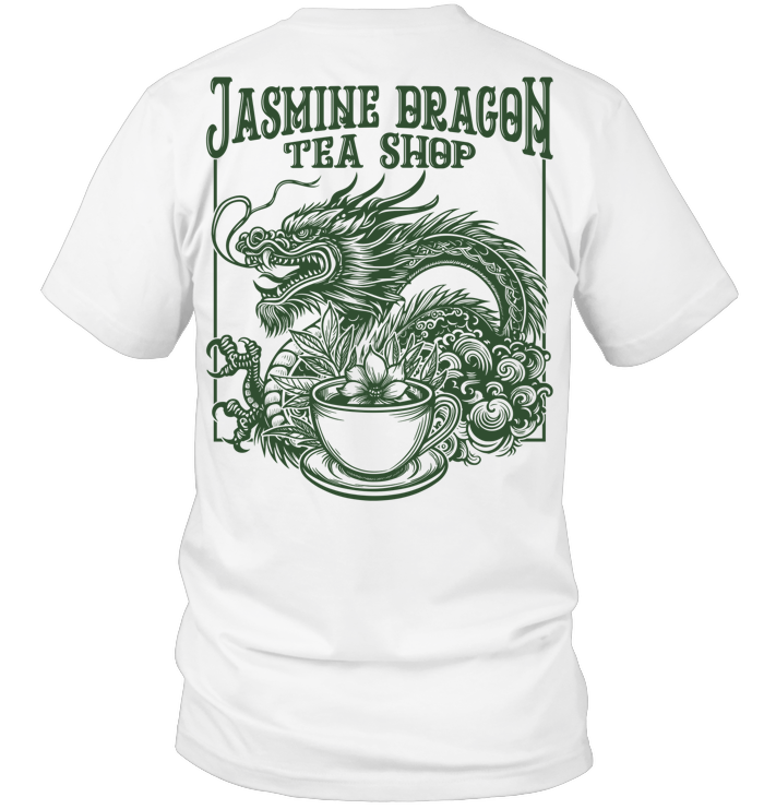 Jasmine Dragon Tea House Sweatshirt - ECOTR3933 (White Shirt)