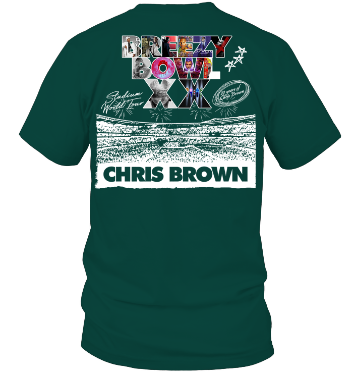 Chris Brown Tour Breezy Bowl XX Shirt - ECOTR4122 (Black Shirt)