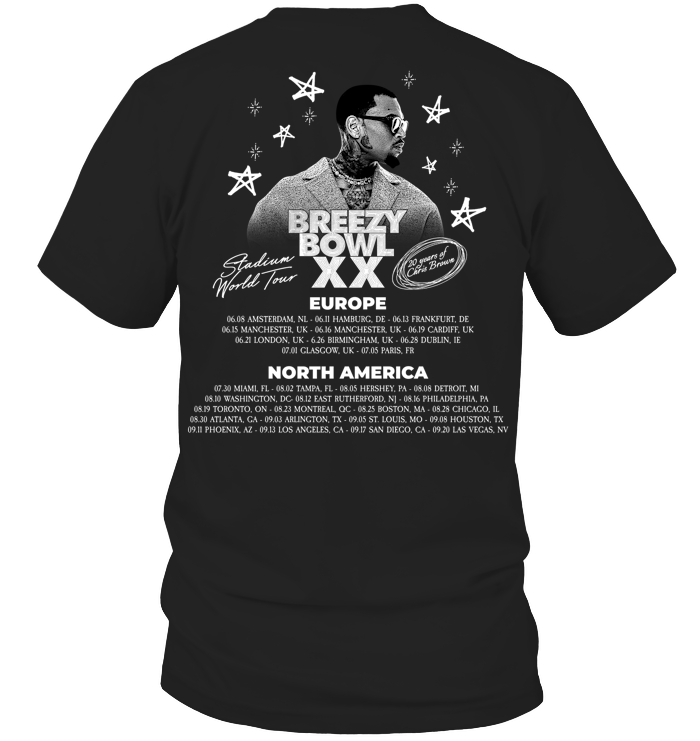 Chris Brown Merch 2025 Shirt - ECOBT1406 (Black Shirt)