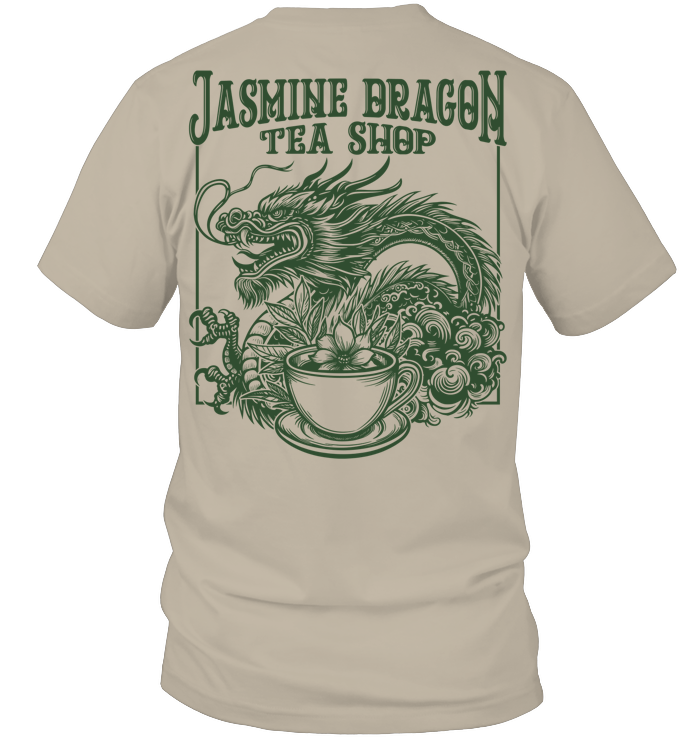 Jasmine Dragon Tea House Sweatshirt - ECOTR3933 (White Shirt)