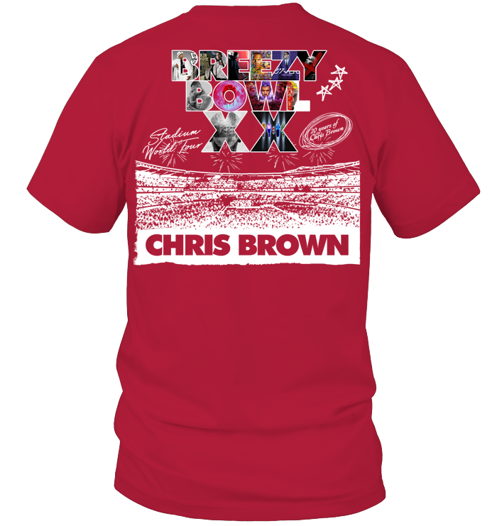 Chris Brown Tour Breezy Bowl XX Shirt - ECOTR4122 (Black Shirt)