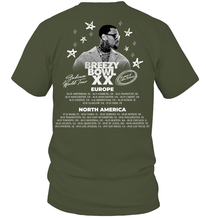 Chris Brown Merch 2025 Shirt - ECOBT1406 (Black Shirt)