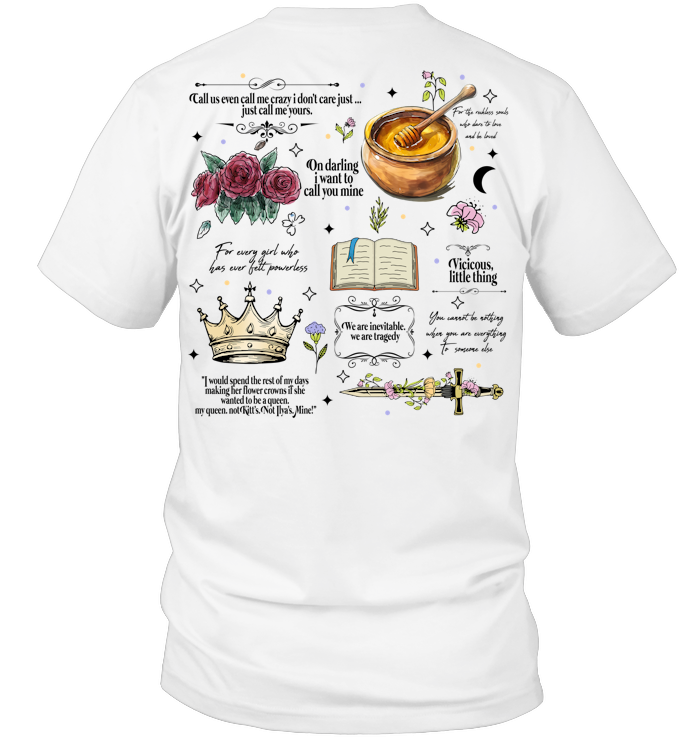 Powerless Bookish Shirt - ECOLD120 (White)