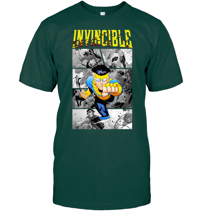 Invincible Mark Superhero Shirt - ECOLD153 (Black)