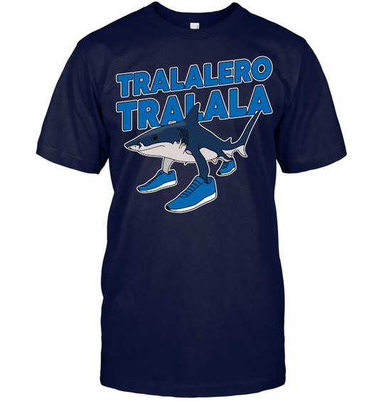 Tralalero Tralala Funny Shark Meme Shirt - ECOTR4018 (Black)