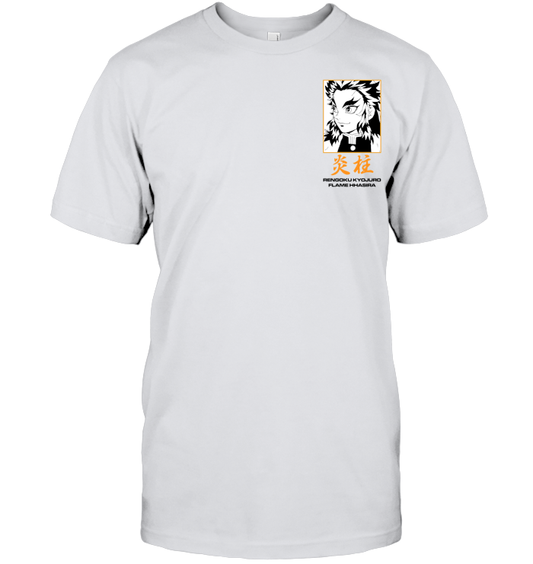 Demon Slayer Kyojuro Rengoku Unisex Tee - ECOBT1369 (White Shirt)