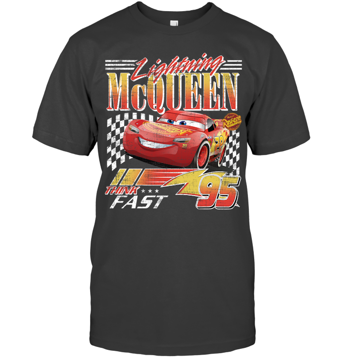 Vintage Lightning Mcqueen Shirt - EVYTT276 (Black Shirt)