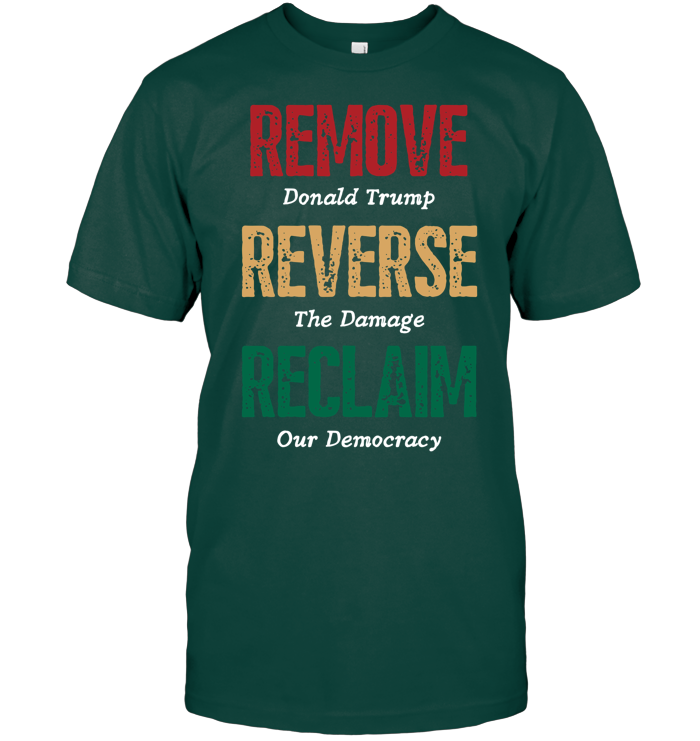 Remove Reverse Reclaim Protest Shirt - ECOBT1427 (Black Shirt)