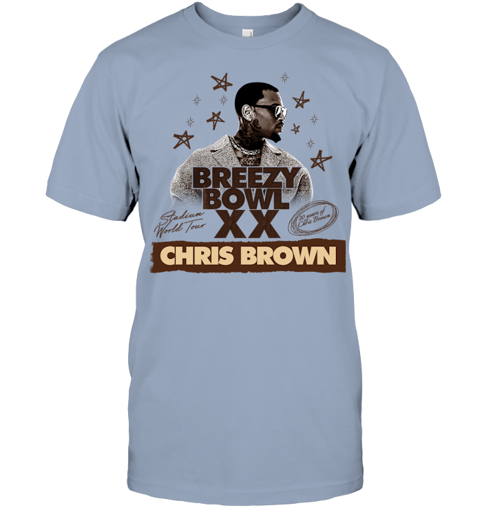 Chris Brown Merch 2025 Shirt - ECOBT1406 (Brown - White Shirt)