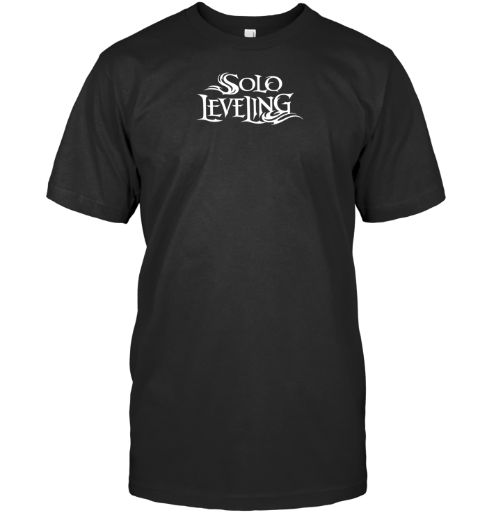 Solo Leveling Anime Tee Gothic Style Unisex T-shirt - ECOTR3993 (black shirt)