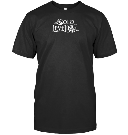 Solo Leveling Anime Tee Gothic Style Unisex T-shirt - ECOTR3993 (black shirt)