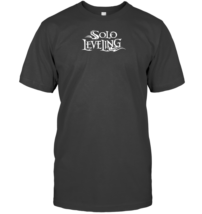 Solo Leveling Anime Tee Gothic Style Unisex T-shirt - ECOTR3993 (black shirt)