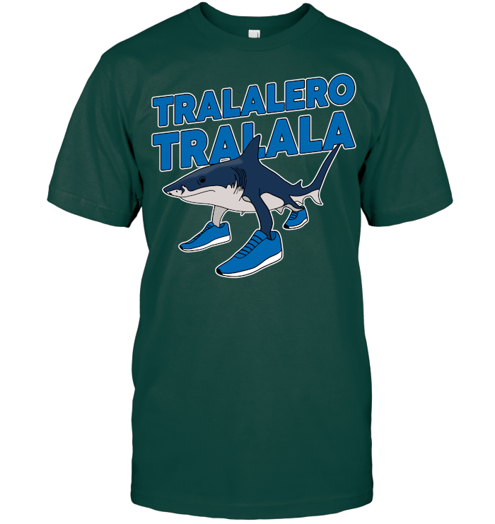 Tralalero Tralala Funny Shark Meme Shirt - ECOTR4018 (Black)