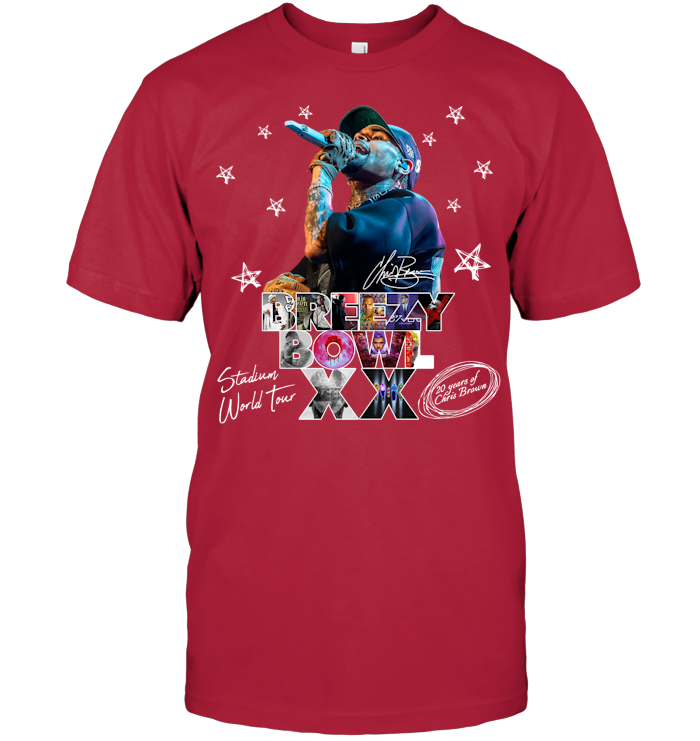 Chris Brown Tour Breezy Bowl XX Shirt - ECOTR4122 (Black Shirt)