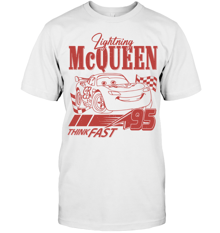 Lightning McQueen Two-Sided Shirt - ECOTR4011 (White Shirt)