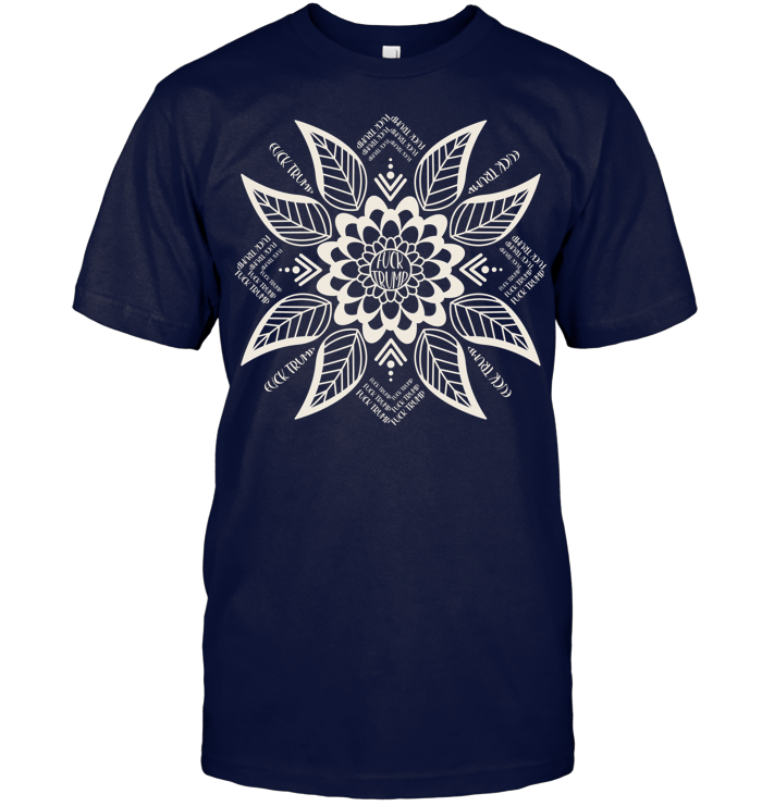 Subtle Anti Fascist FDT Mandala Political Shirt - ECOTR3857 (Black Shirt)