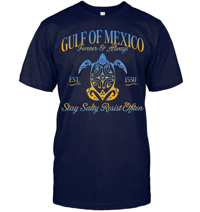Gulf of Mexico V-neck Tee - EVYTR3849 (Black Shirt)