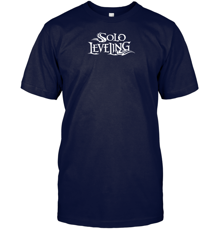 Solo Leveling Anime Tee Gothic Style Unisex T-shirt - ECOTR3993 (black shirt)