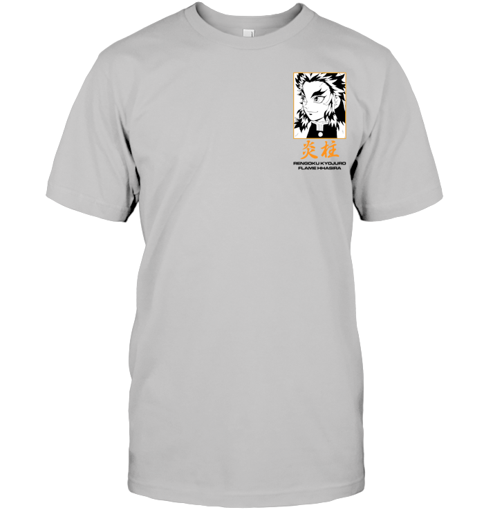 Demon Slayer Kyojuro Rengoku Unisex Tee - ECOBT1369 (White Shirt)