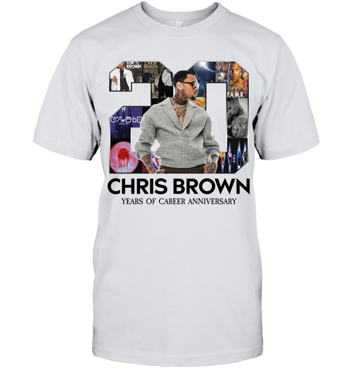 Chris Brown Breezy Bowl XX Tour T-Shirt - ECOBT1415 (White Shirt)