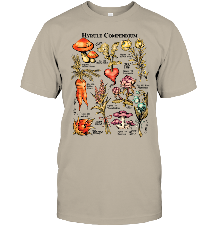 Hyrule Flora Shirt - EVYTR1535 (White Shirt)