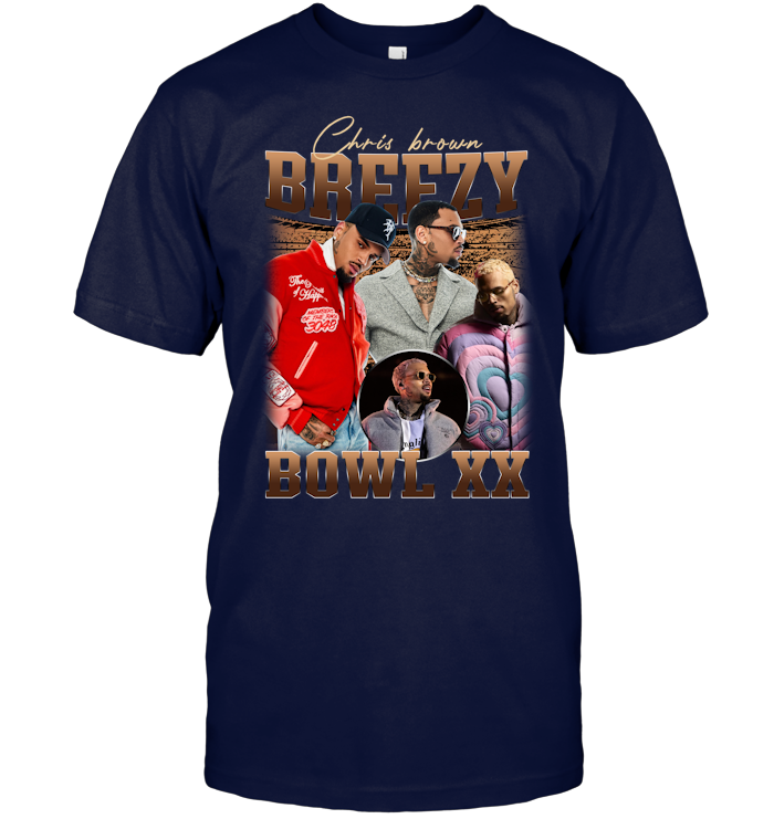 Chris Brown Breezy Bowl XX Tour T-Shirt - ECOBT1414 (Black Shirt)