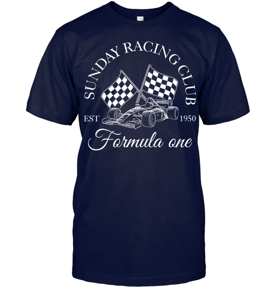 Sunday Racing Club Formula One T-Shirt - EVYBT1244 (black shirt)