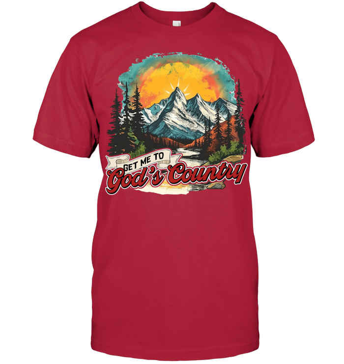 Get Me To God’s Country Shirt - ECOTR4107 (Black Shirt) copy