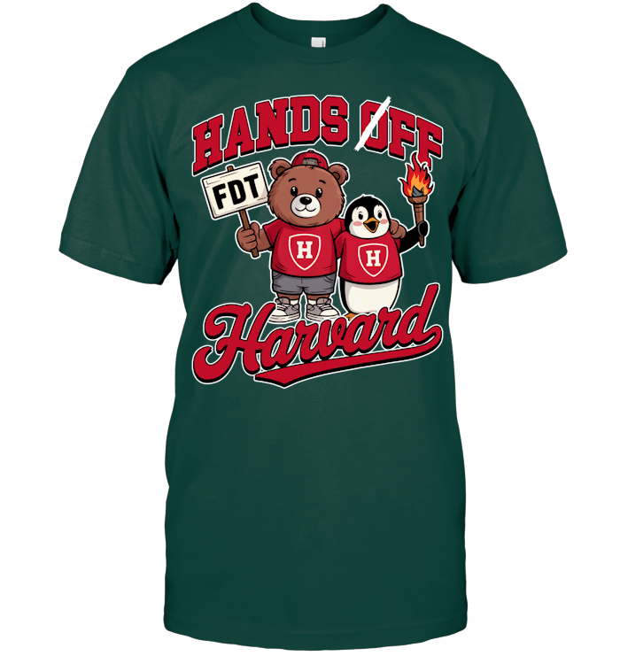 Hands Off Harvard Shirt - ECOTR4153 (Black Shirt)