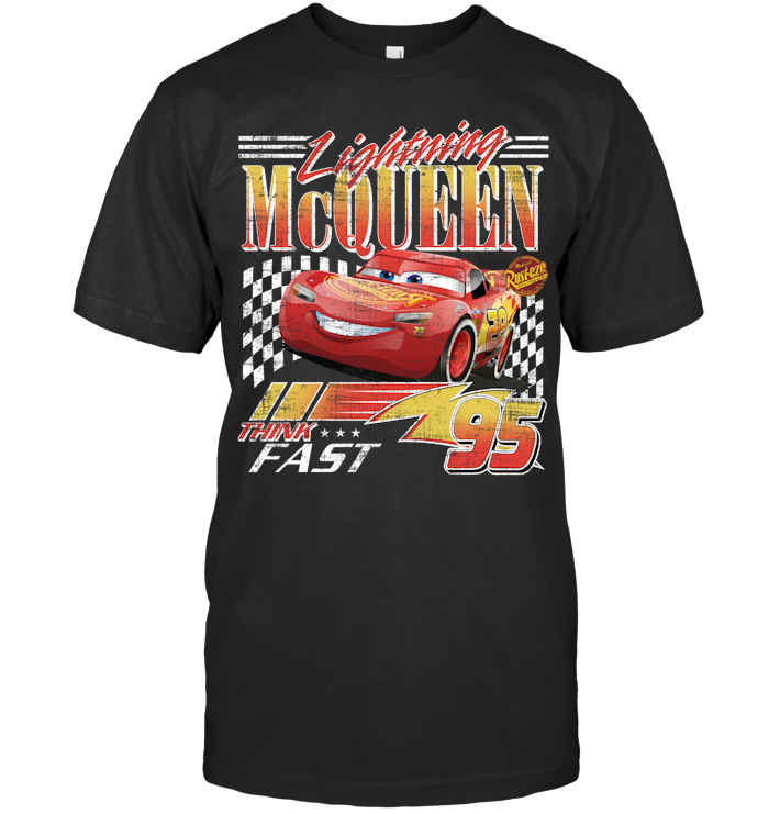 Vintage Lightning Mcqueen Shirt - EVYTT276 (Black Shirt)