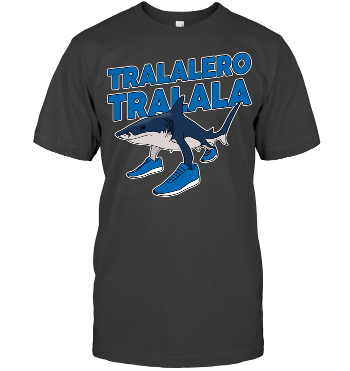 Tralalero Tralala Funny Shark Meme Shirt - ECOTR4018 (Black)