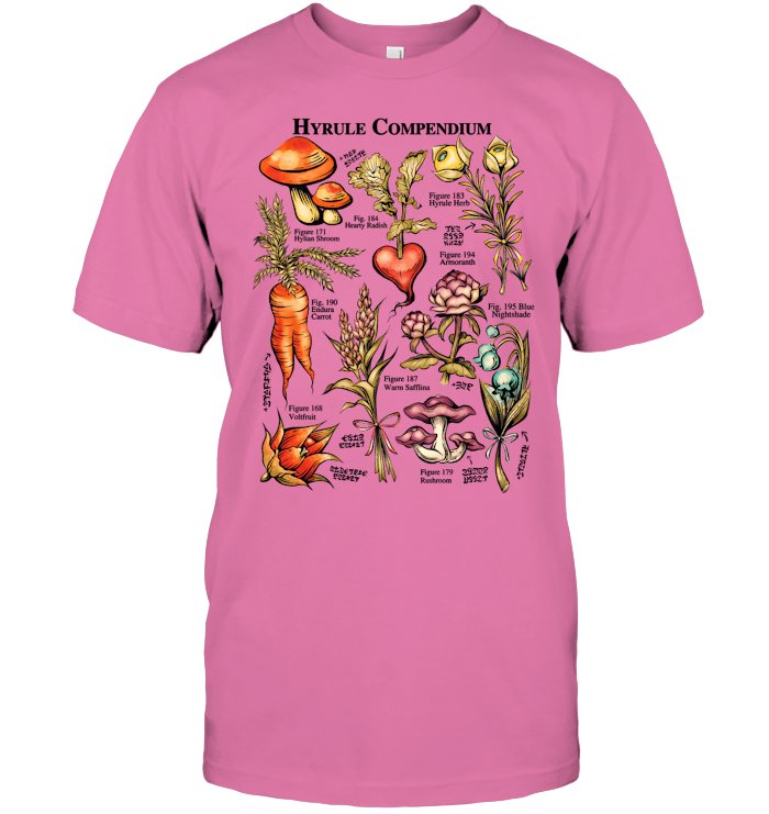 Hyrule Flora Shirt - EVYTR1535 (White Shirt)