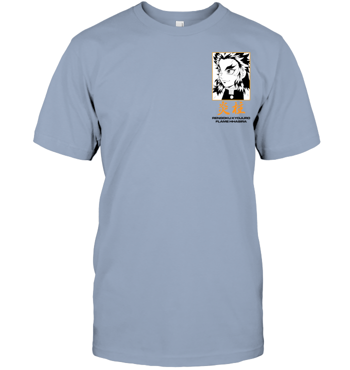 Demon Slayer Kyojuro Rengoku Unisex Tee - ECOBT1369 (White Shirt)