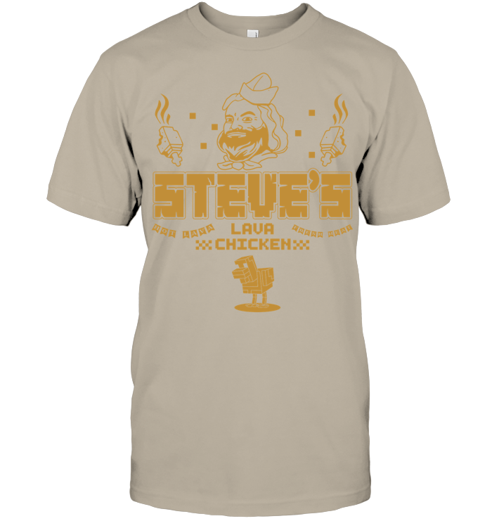Steves Lava Chicken Restaurant Graphic Tee - ECOLD101 (White Shirt)