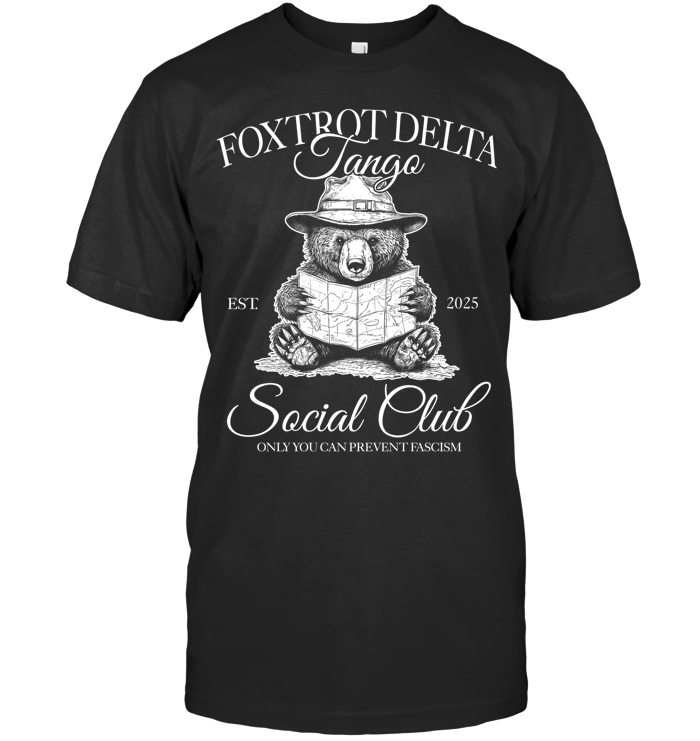 Foxtrot Delta Tango Shirt - ECOBT1348 (Black Shirt)