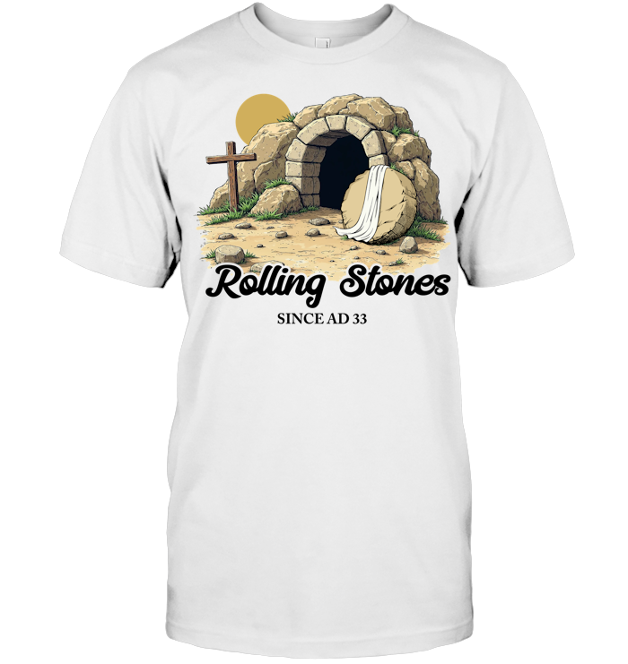 Rolling Stones Shirt - ECOBT1344 (White Shirt)