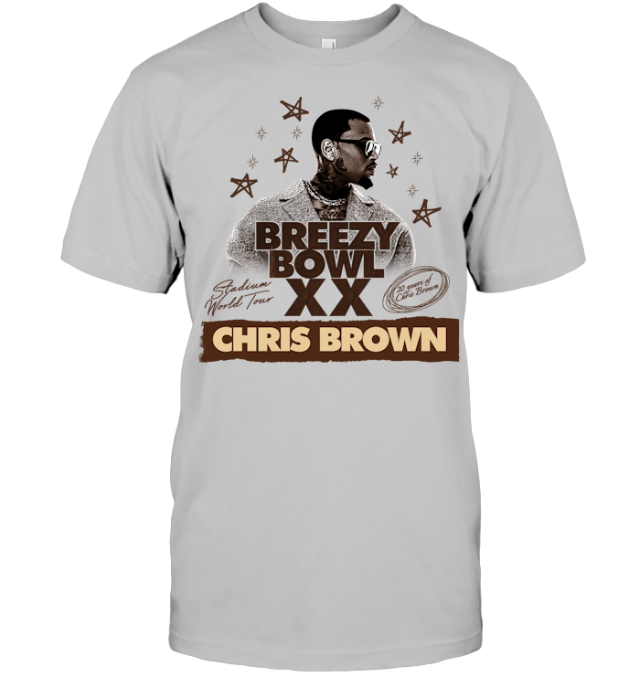Chris Brown Merch 2025 Shirt - ECOBT1406 (Brown - White Shirt)
