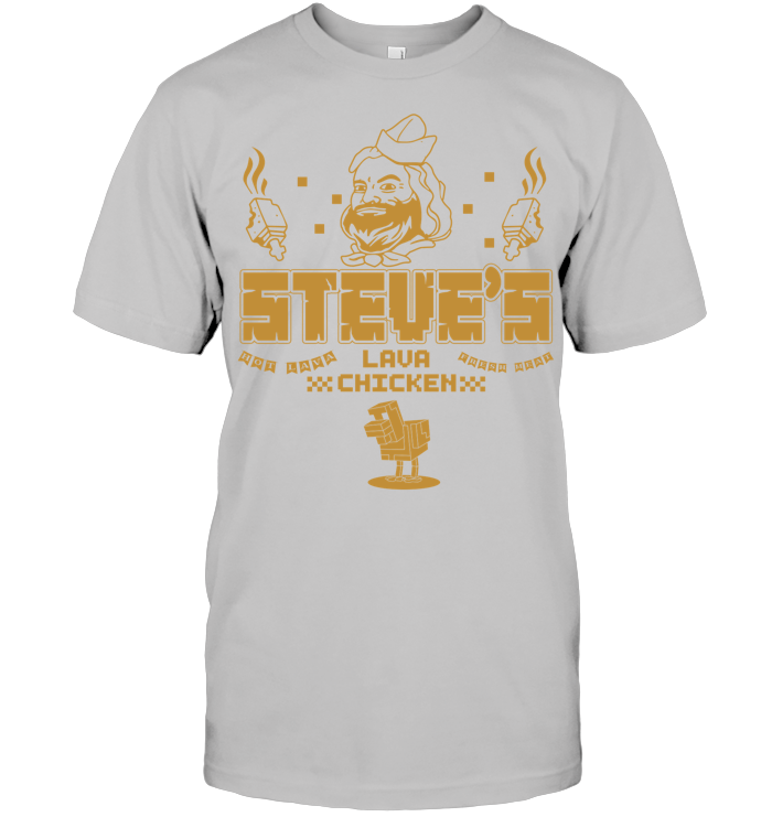 Steves Lava Chicken Restaurant Graphic Tee - ECOLD101 (White Shirt)