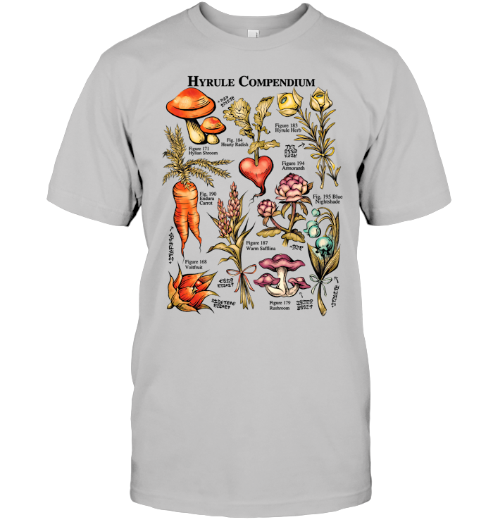 Hyrule Flora Shirt - EVYTR1535 (White Shirt)