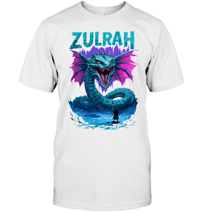 Runescape Zulrah T-Shirt - EVYBT1142 (White shirt)