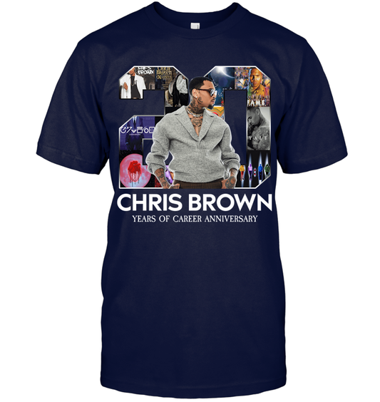 Chris Brown Breezy Bowl XX Tour T-Shirt - ECOBT1415 (Black Shirt)