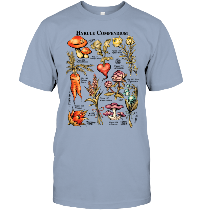 Hyrule Flora Shirt - EVYTR1535 (White Shirt)